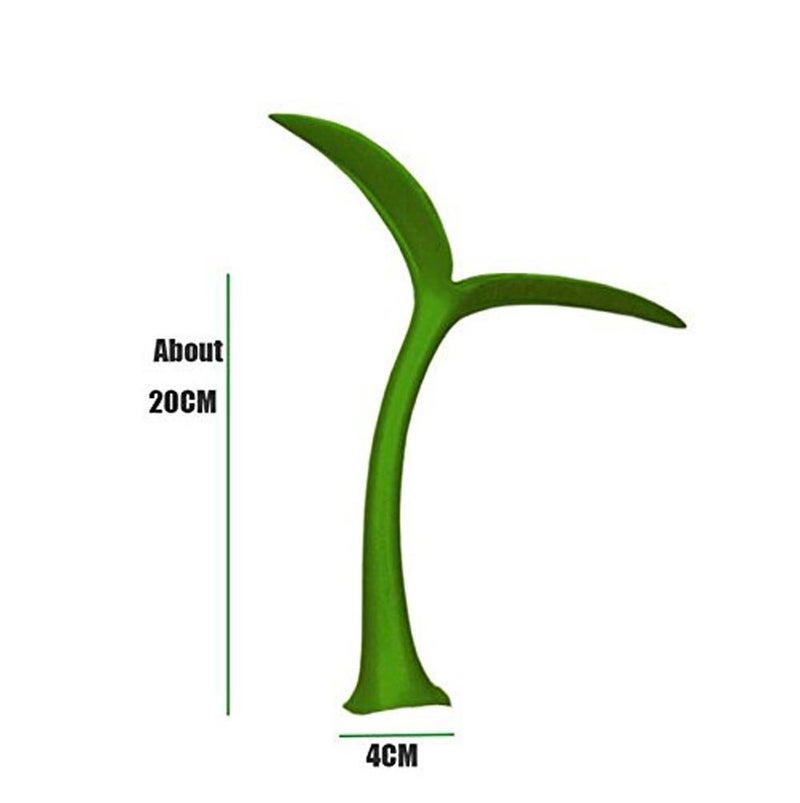 acdiac Car Sprout Roof Decoration for Car Top,Bean Sprout Decals for Hood Or Trunk Lid,Fun Green Grass Car Exterior Stickers Decor(Bean Sprouts) - Image 2